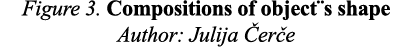 Figure 3  Compositions of object s shape Author: Julija Čerče 