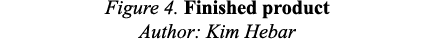 Figure 4  Finished product Author: Kim Hebar 