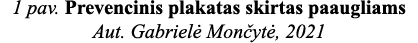 1 pav  Prevencinis plakatas skirtas paaugliams Aut  Gabrielė Mončytė, 2021