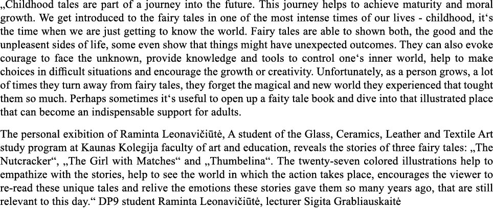  Childhood tales are part of a journey into the future  This journey helps to achieve maturity and moral growth  We g   